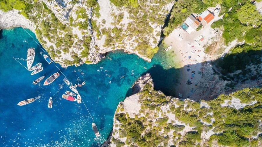 Adriatic Adventure: Blue Cave & 6 Islands Speedboat Escape - Speedboat start from Split, with real time on the water