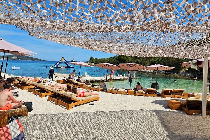 Blue Lagoon & Underwater Museum from Split with Lunch & Drinks - Stop one: Fumija Island, the easy swim moment
