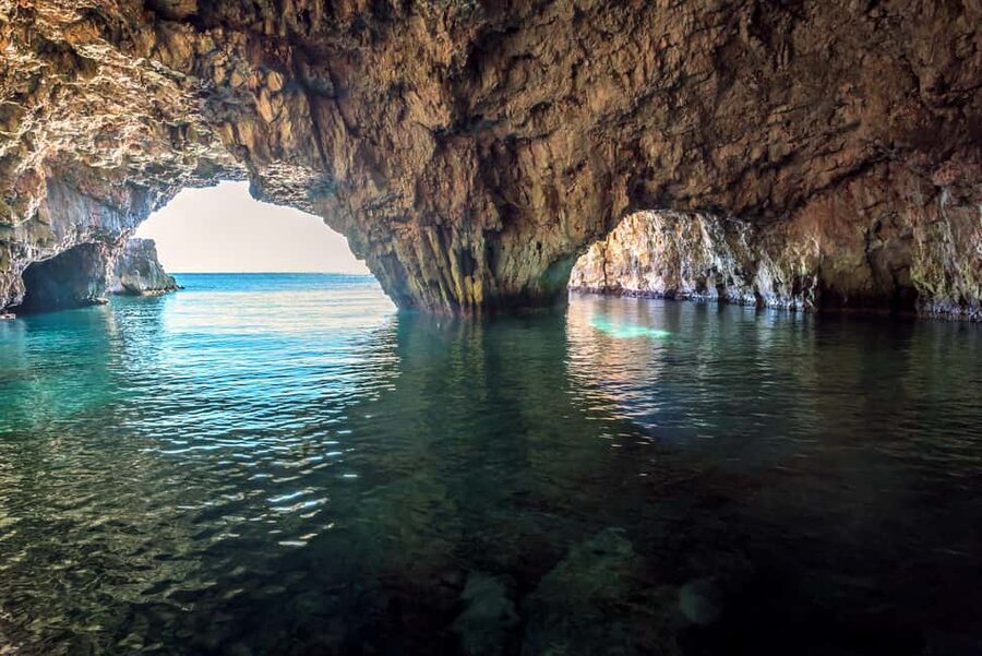 From Hvar: Blue Cave, Green Cave & 5 Islands Speedboat Tour - Blue and Green Cave area: the light is the whole story