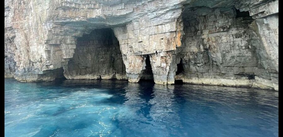 From Hvar: Blue Cave, Green Cave & 5 Islands Speedboat Tour - Meeting at Gajeta Agency, then launching at 10:30