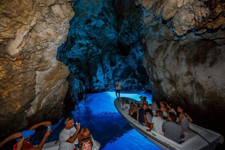 From Split: Blue Cave, Hvar, Mamma Mia, 5 Islands boat Tour - Biševo Blue Cave: The Aquamarine Light Moment (and the One Cost to Expect)