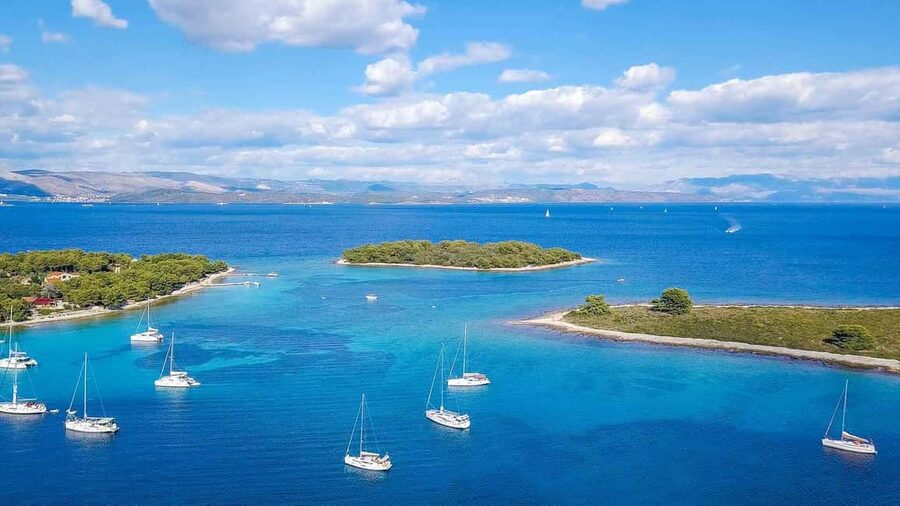 From Split: Blue Lagoon and 3 Island Boat Tour - Blue Lagoon at Krknjaši Bay: swimming and snorkeling without overthinking it