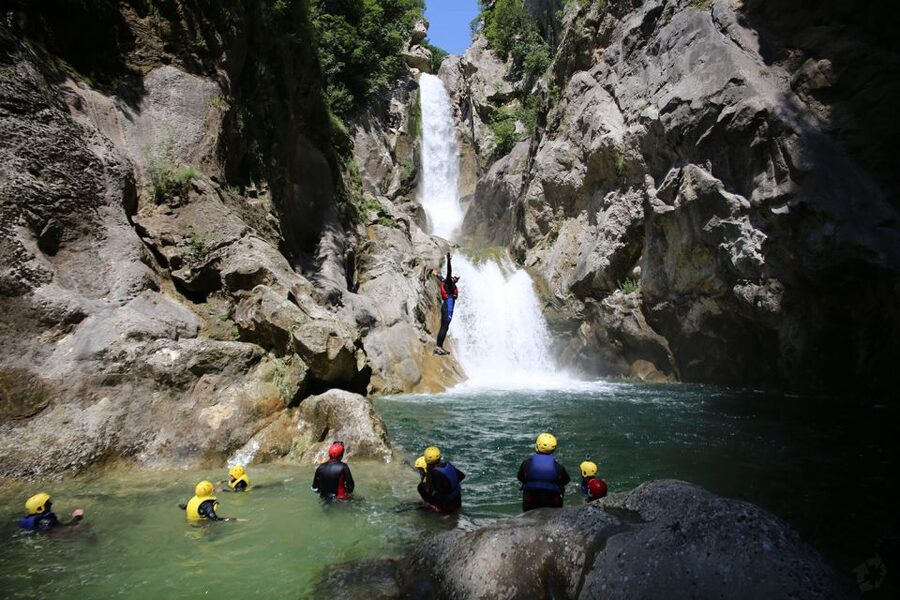 From Split: Canyoning on the Cetina River - First Steps Into the Canyon: The Descent That Sets the Tone
