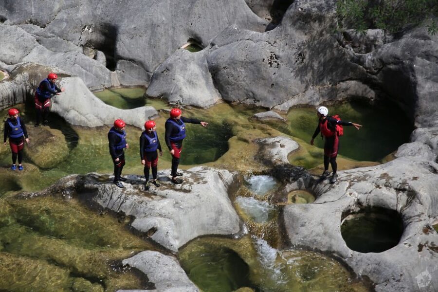 From Split: Canyoning on the Cetina River - Swimming, Rapids, and Optional Rock Jumps