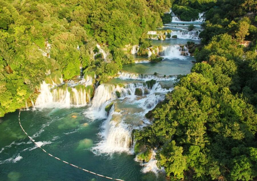 From Split: Krka Waterfalls Cruise & Trogir Walking Tour - Trogir UNESCO walking tour: Roman, medieval, and Venetian layers