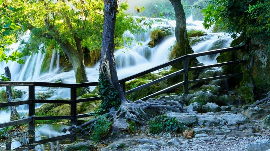 From Split: Krka Waterfalls with Riverboat Ride & swimm stop - Skradin swim stop: lunch, sightseeing, and where the swimming actually happens