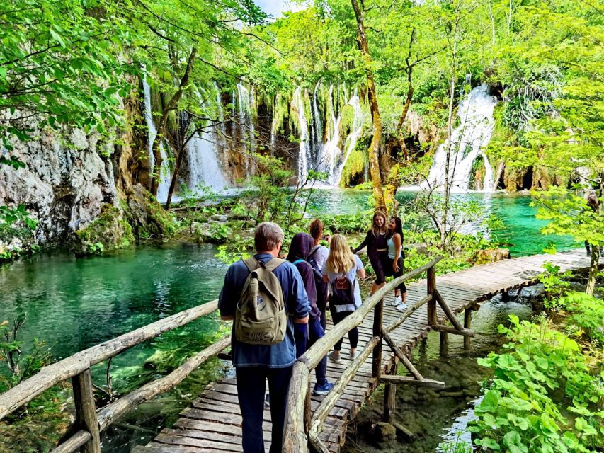 From Split: Plitvice Lakes Guided Tour with Entry Tickets - The guided walk through wooden paths, waterfalls, and forest views