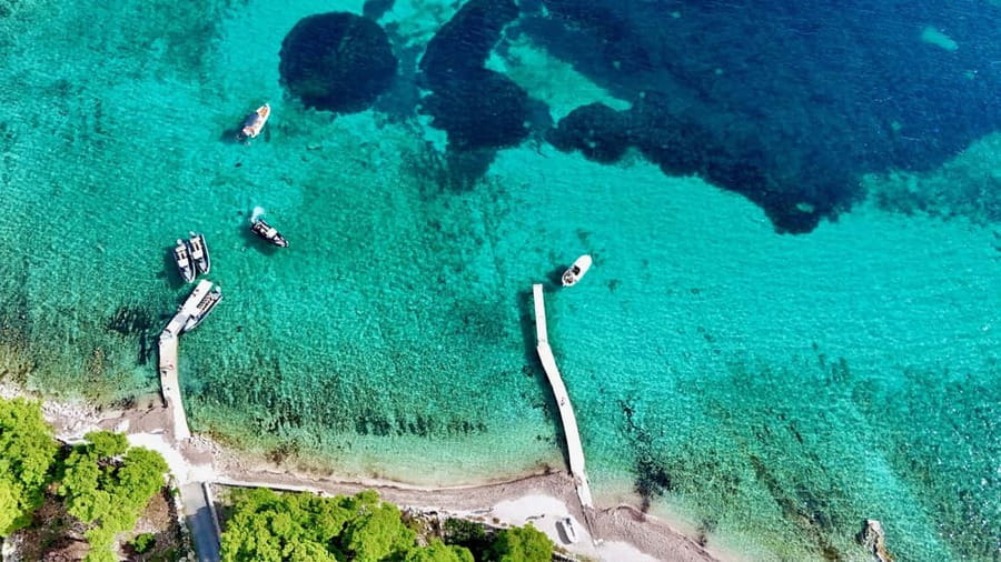 From Split: Private Blue Cave & 5 Islands Snorkeling Cruise - Budikovac and the blue lagoon snorkeling setup