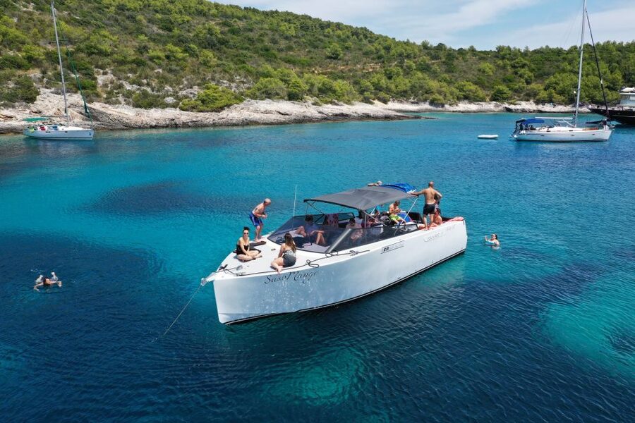 From Split: PRIVATE Deluxe Blue Cave Tour with Grilled Lunch - Milna lunch in the middle of the day, plus more water time
