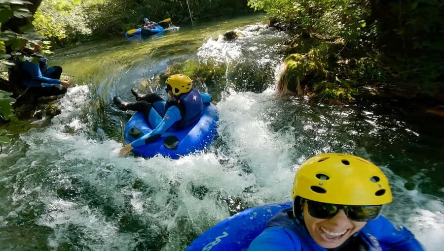 From Split: River Tubing on Cetina River - What’s included: neoprene pants, vest, helmet, and boots