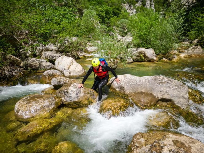 From Split/Šestanovac: Canyoning on Cetina River - Waterfalls up to 50m, and the payoff of clear water