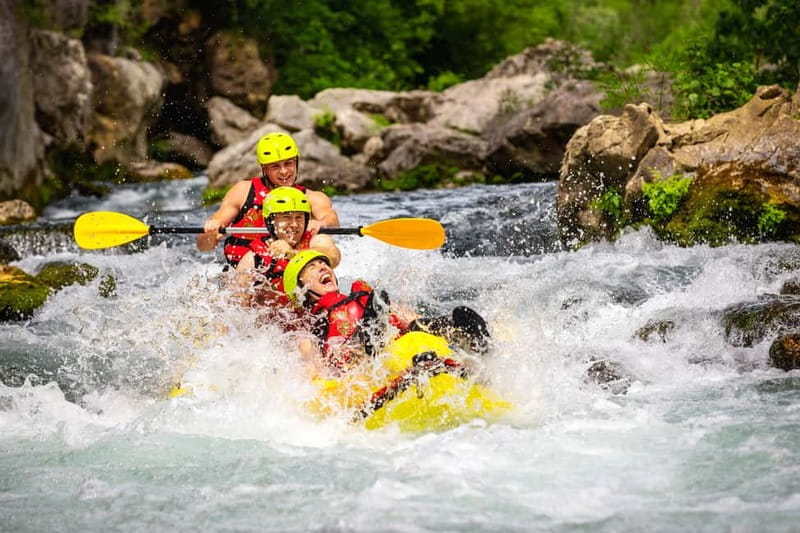 From Split/Šestanovac: Whitewater Rafting on Cetina River - 3 hours on the Cetina: class II to IV rapids, swims, and cliff-jump energy