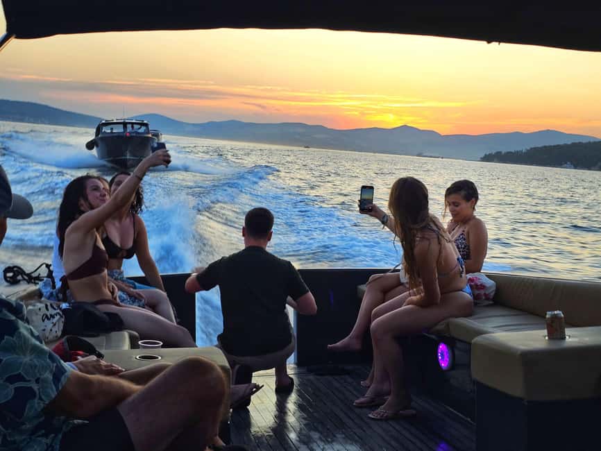 From Split: Sunset Powerboat Cruise with Drinks - Getting on board in Split, right by the Ambasador Hotel