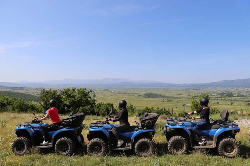 From Split: Three Rivers Quad Tour with Swimming and Lunch - Lunch by the Cetina: included meal, included payoff