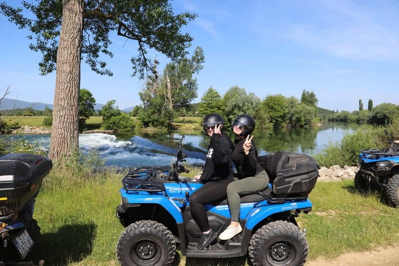From Split: Three Rivers Quad Tour with Swimming and Lunch - Starting in Hrvace: how pickup from Split works