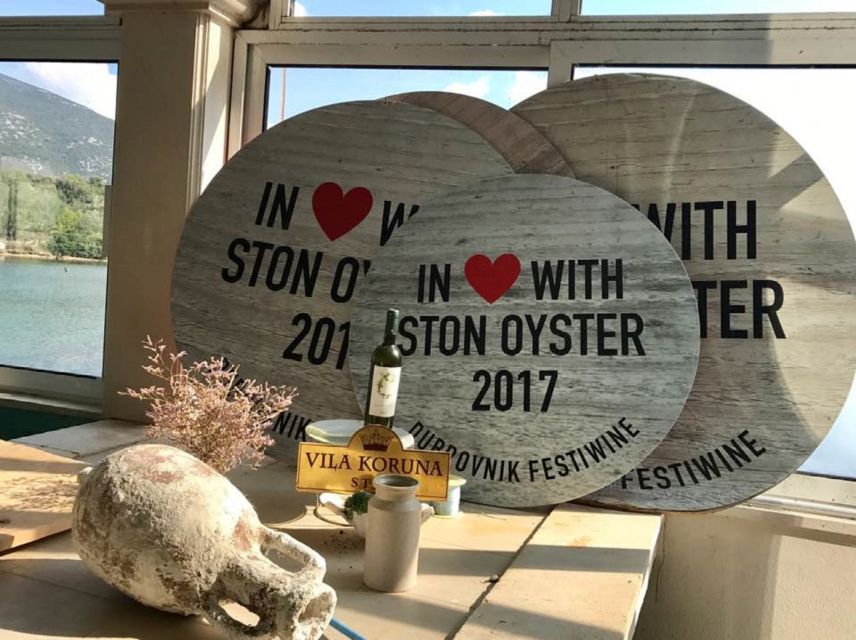 From Split & Trogir: Pelješac Peninsula Food & Wine Tour - Villa Koruna in Mali Ston: oyster sampling that is actually the point