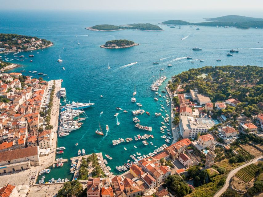 From Trogir/ Split: Hvar & Pakleni Islands Private Boat Tour - Departing from Split Matejuska Pier, with jackets for real weather