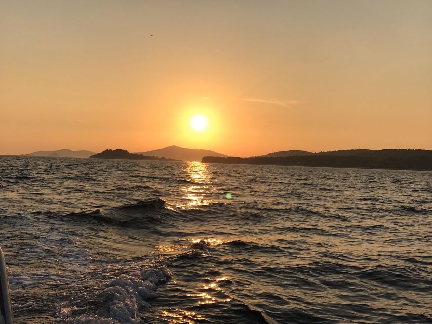 From Trogir: Sunset Private Tour - The Pre-Sunset Swim Stop Near the 7 Islets