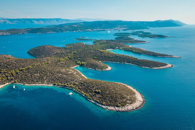 Full-Day Private Hvar, Brac and Pakleni Islands Boat Tour from Split - Milna on Brac: coffee on the waterfront before the island loop