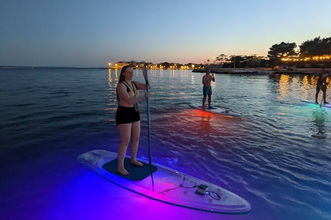 Guided Transparent SUP Glow Tour in Split - White rocks and Stobreč cliffs on the return