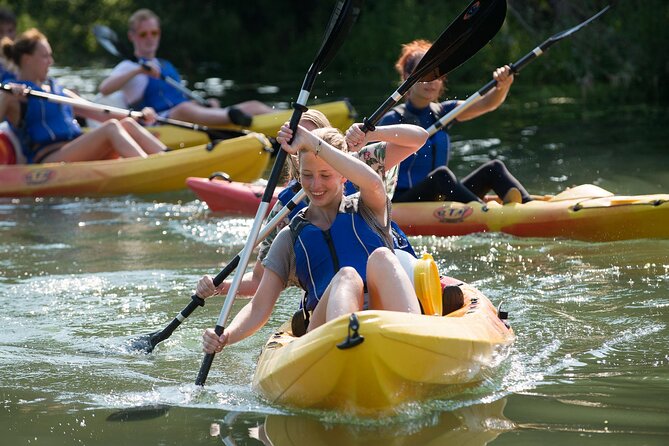 Kayaking in the Adriatic Sea with Snorkeling from Podstrana - Stobrec limestone cliffs and traditional houses you pass right by