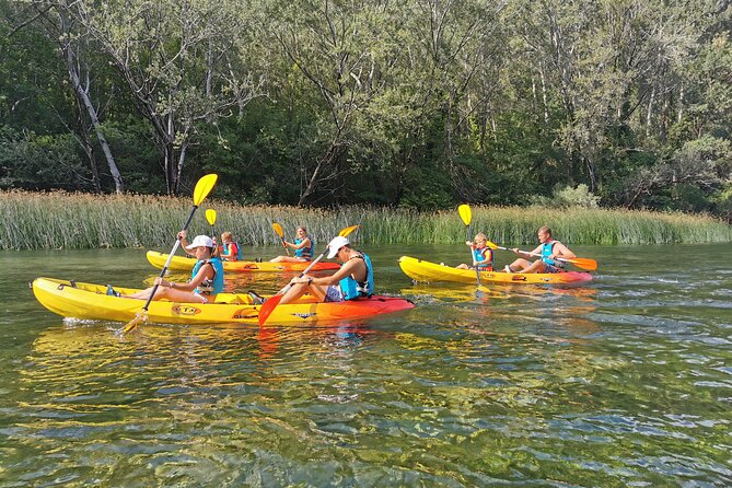 Omiš 4H Kayaking in Cetina River Protected Nature Park Area - Landmarks you’ll see from the water: fortress views, bunkers, hydroelectric power, and zipline lines