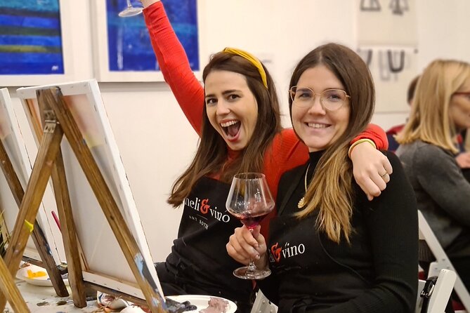 Painting party at Art Bottega - Paint & Wine Studio in Split - Entering through Biserova ul. 16, and how the class starts