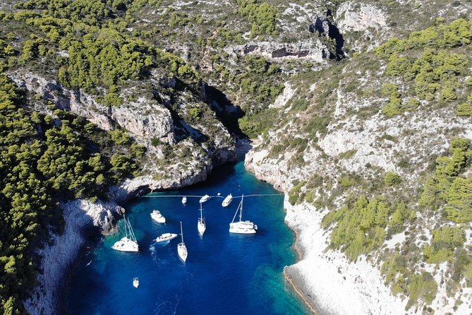 Private Blue cave, Mamma Mia and Hvar, 5 islands tour from Split - Budikovac Island: snorkeling, a lagoon-style stop, and the donkey encounter