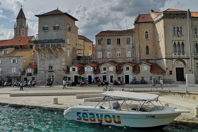 Private Blue Lagoon and UNESCO town Trogir 5h Boat Tour for 12 - From Split to Krknjasi Bay, what a private 5-hour boat tour really means