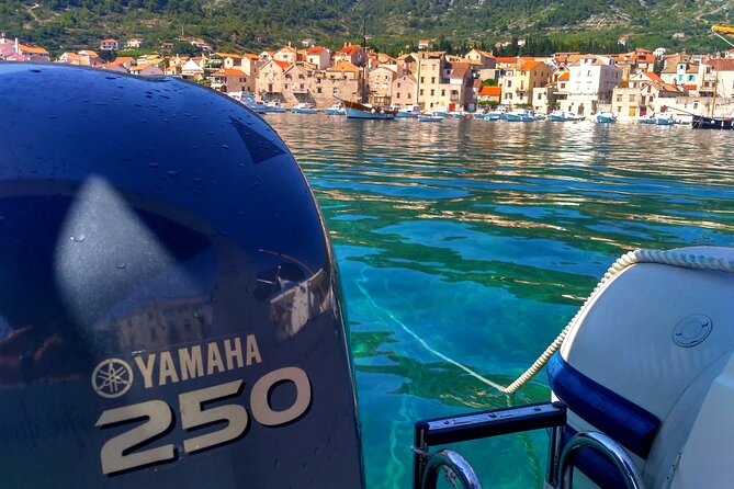 Private boat tour to Blue Lagoon & 4 Islands - Trogir from the water: panoramas plus the bridge moment