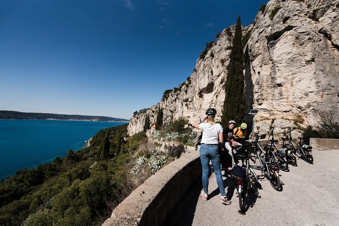 Private E-bike Tour in Split - Meeting at Poljud stadium, and finding that TOMMY billboard