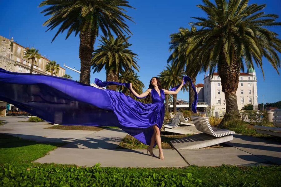 Private Flying Dress Photo Session in Split, Croatia - Price and value: is $418 per person worth it?