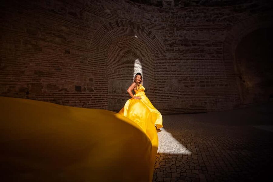 Private Flying Dress Photo Session in Split, Croatia - The 30-minute plan: what happens from hello to photo delivery