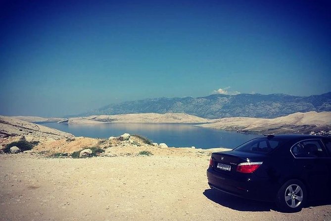 Private Transfer Services - Split Airport to Novalja - The drive itself: highway speed, coastal scenery, and a 5-minute Pag viewpoint