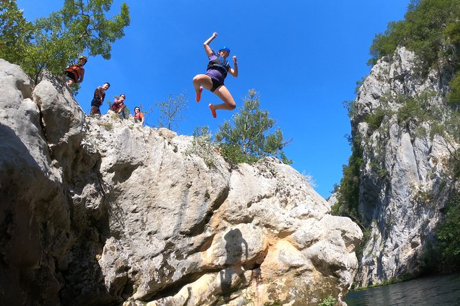 Rafting in a small group with caving & cliff jumping,free photos & videos - A cave swim can be the highlight, when conditions line up