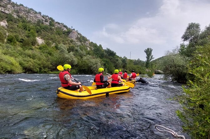 Rafting on Cetina River Standard Route - The start at Trnbusi and how the day actually flows