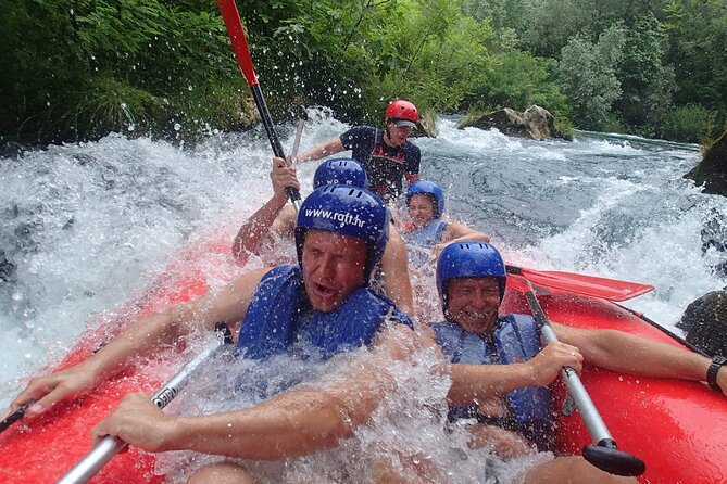 Rafting on the River Cetina from Omis Croatia - Swim stops, rock jumps, and the waterfall moment that turns heads