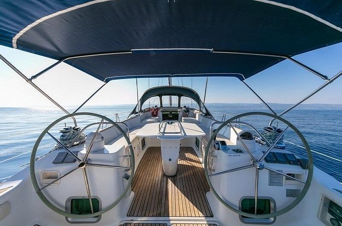 Spend an unforgettable day sailing through the stunning Brač archipelago - More time on Brač waters: swim stop and riding the wind