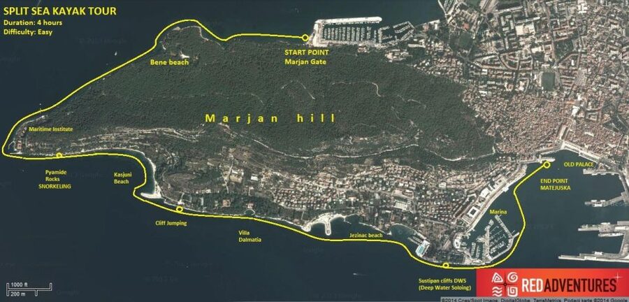 Split 4-Hour Guided Sea Kayak Tour - Passing Villa Dalmatia, Tito’s resort, from the water
