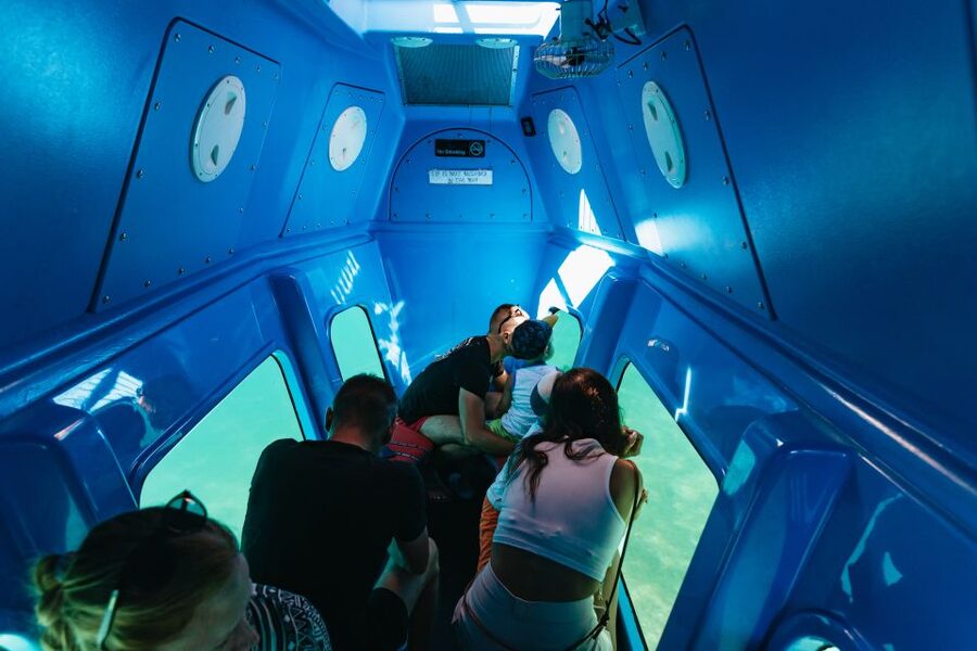 Split: 45-minute Semi-Submarine Trip - Day vs night Marijeta trips: sunset payoff and underwater lights