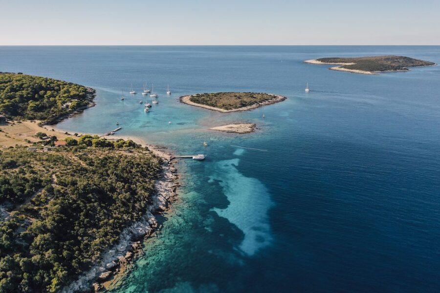 Split: Blue Cave and 5 Islands Tour - Budikovac Island snorkeling: the lagoon-style swim stop
