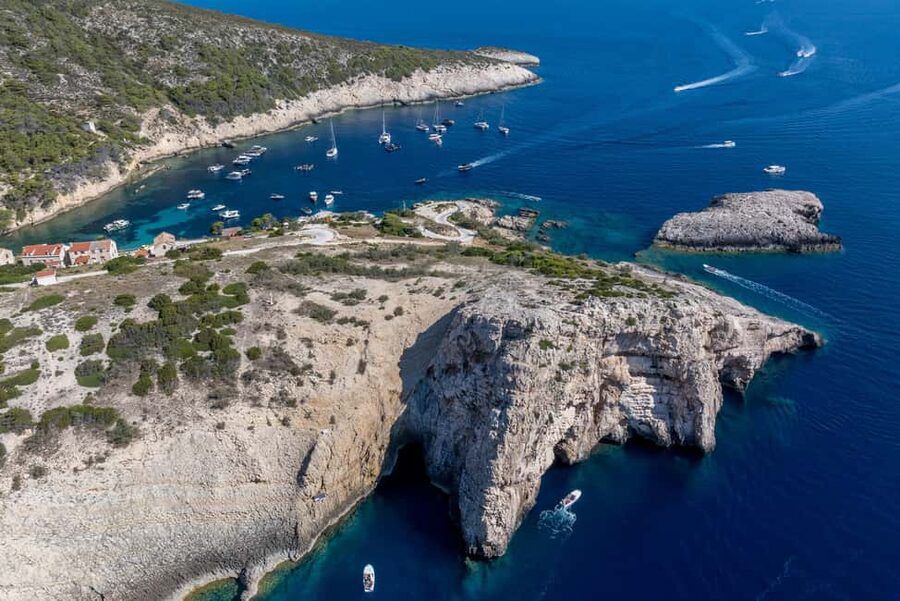 Split: Blue Cave & Hvar Small-Group Speedboat Tour - Blue Cave (Biševo): the ticket cost, what the light looks like, and the wait question