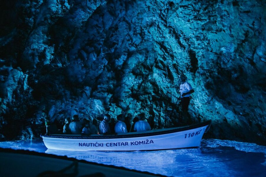 Split: Blue Cave, Vis & Hvar Full-Day Trip by Speedboat - From Split Riva to Biševo Island: the fast start