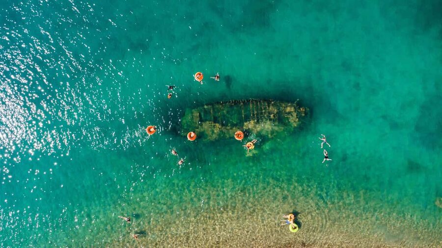 Split: Blue Lagoon 3 Islands All-Inclusive Cruise with Lunch - Čiovo: your first taste of Adriatic swimming time