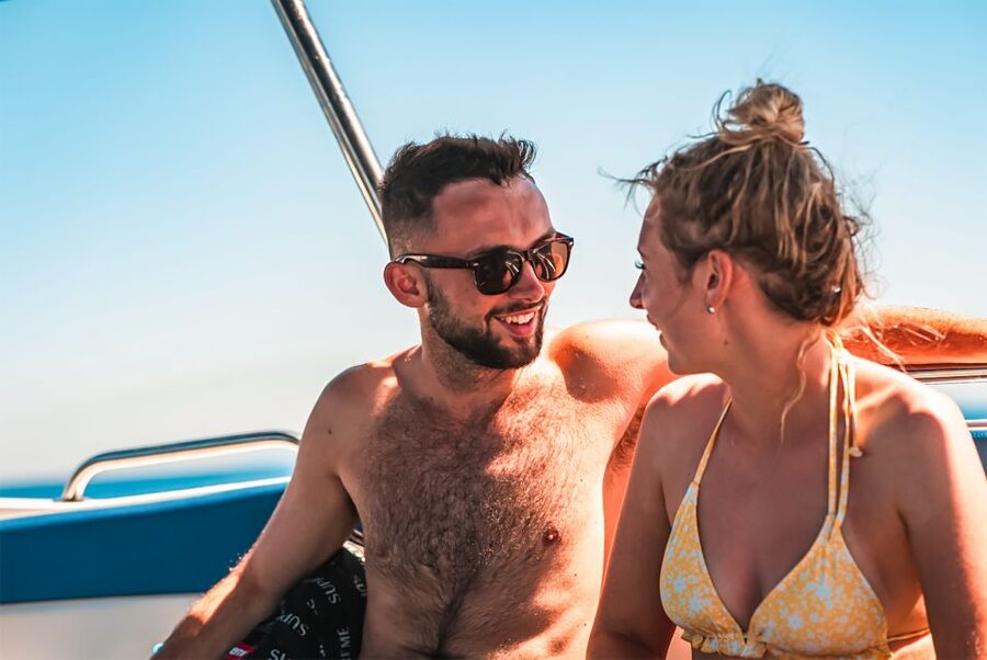 Split: Blue Lagoon and 3 Islands Speedboat Tour - Blue Lagoon Bay: the main event for swimming, snorkeling, and sun-deck downtime