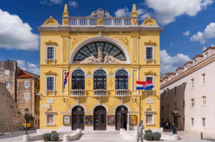 Split: City Sightseeing Panoramic Bus Tour - Red Line: Bacvice Beach, Poljud Stadium, and classic Split landmarks