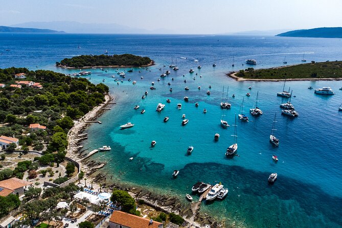 Split: Cruise to Blue Lagoon & Šolta with Food and Drinks - Snorkeling Setup: Mask Included, Extras May Need a Deposit