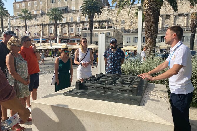Split Food Tour: Discover Split One Bite at a Time - Entering Split at the Riva, by the big red SPLIT sign