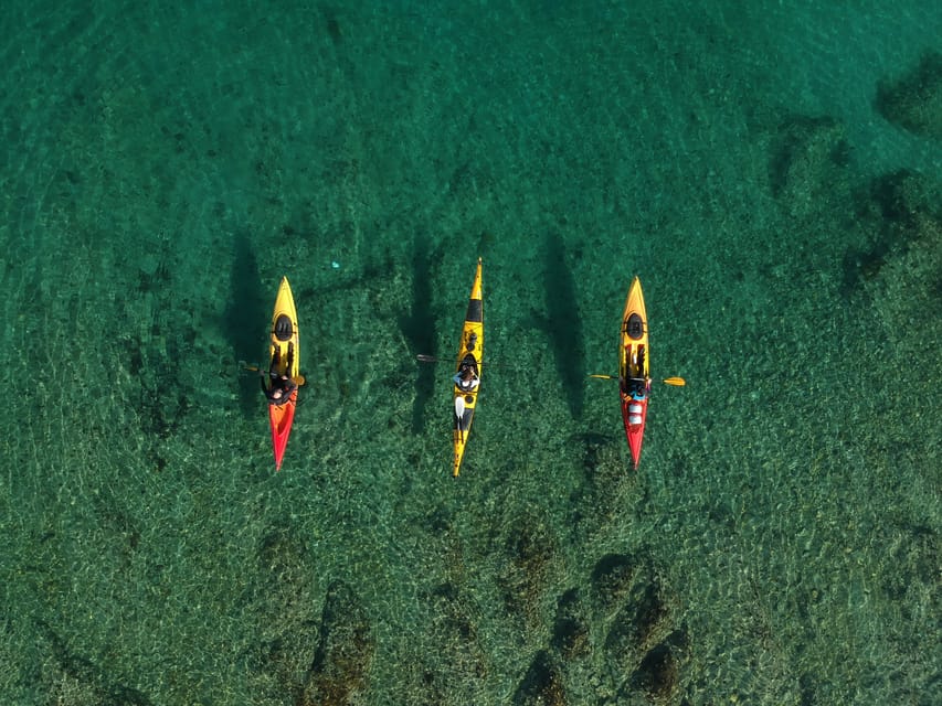 Split: Guided Sea Kayaking Tour with Snorkeling - Marjan Hill coastline time: from Bene to the better-known spots