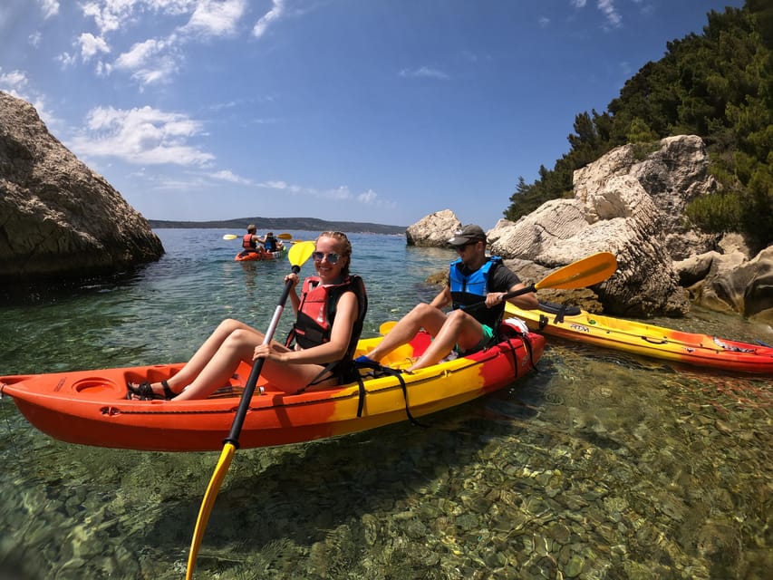Split: Guided Sea Kayaking Tour with Snorkeling - Meeting at Bene Beach, then learning your kayak fast